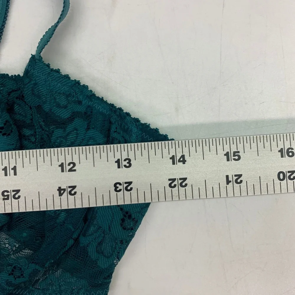 Oscar de la Renta Vintage Floral Lace Underwire Balconette Sheer Mesh Bra SZ 36B